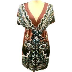 Maurice Mini Crochet Back Boho Dress Size S